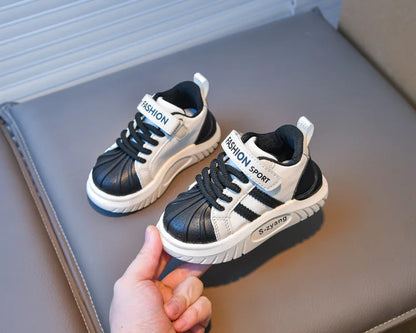 Children's Breathable Sports Shoes  Spring Autumn New Boys Girls Soft Soled Anti -Slip Leather Shoes Baby Kids Running Shoe