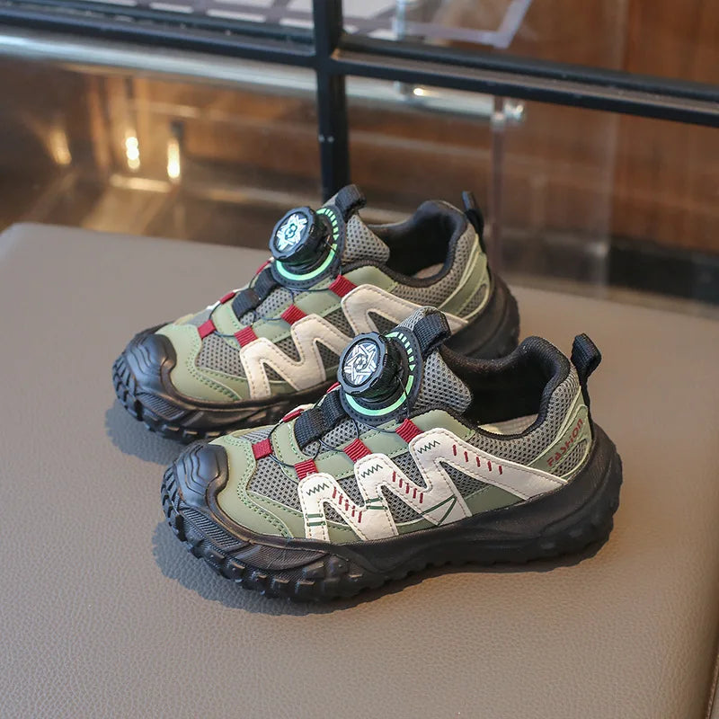 Fashionable Girls Sports Shoes Spring New Boys Shoe Soft Soled Kids Mesh Shoes Anti Slip Girl Casual Shoes Simple Child Shoe