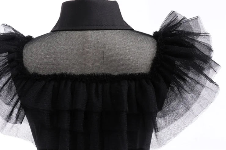 birthday Party Dress For Girl Kids graduation party Costumes Black Sleeveless Gothic Dresses 2026 Teenage Girls evening wedding