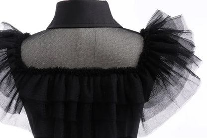 birthday Party Dress For Girl Kids graduation party Costumes Black Sleeveless Gothic Dresses 2026 Teenage Girls evening wedding