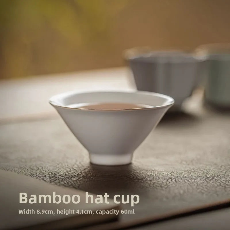 5 Famous Kilns Master Cup Tea Cup Set Kung Fu Tea Ware Tea Bowl Gift Box Home Ceramic Tea Tasting Cup Souvenir