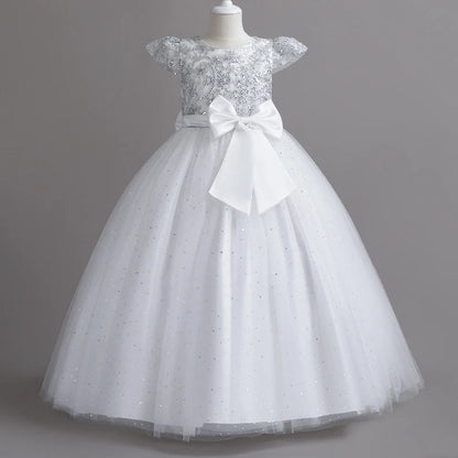 Stunning Little/Big Girls Lace Flower Girl Wedding Bridesmaid Birthday Party Holiday Pageant Easter Prom Fancy Dress