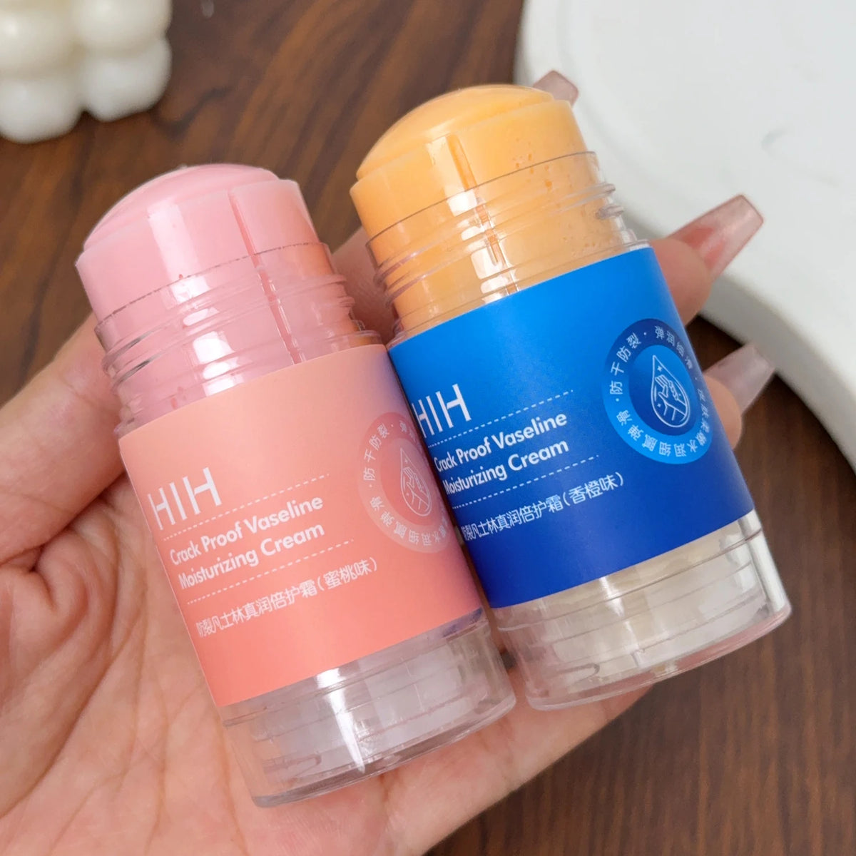 Anti Cracking Feet Cream Stick Double Protection Moisturizing Peach Orange Hand Foot Softening Dry Exfoliation Daily Foot Care