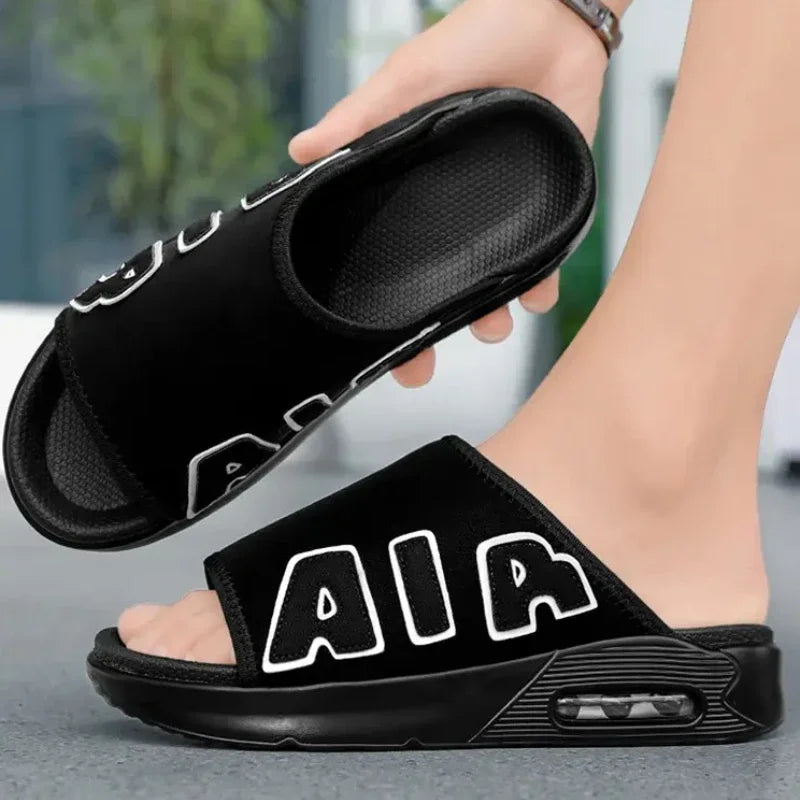 Man‘s Sandals Thick Sole Non-slip Fashion Trend Sports Slippers for Men Outdoor Footwear Size 39-46 Suitable Summer Beach