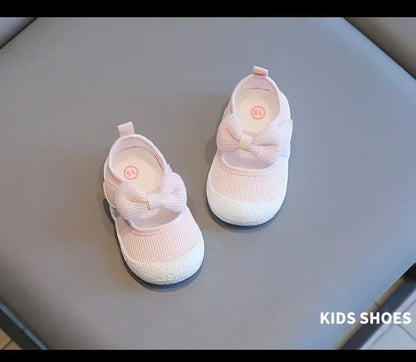 Kids Shoes  Baby Girl Walking Shoes with Breathable and Non Slip Mesh Bow Princess Shoes with Non Slip Soft Soles