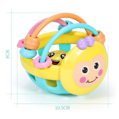 Baby Sensory Teether Ball with BPA-free silicone, easy-grip design, and soft rattle for newborns and infants