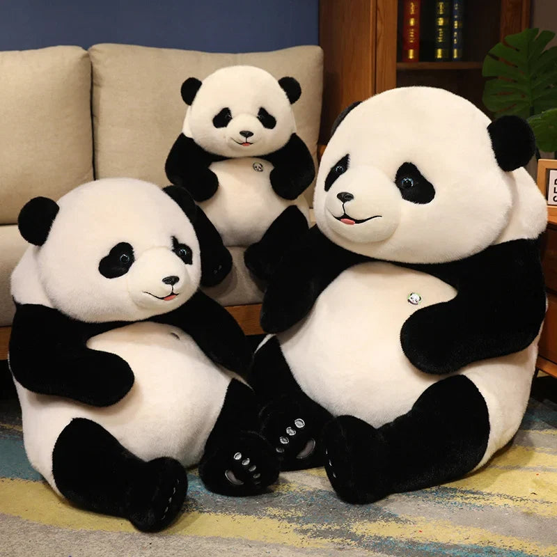 Adorable Base Simulation Lifelike Giant Panda FuBao Plush Toys Kawaii Stuffed Animals Soft Bears Baby Appease Doll Gifts