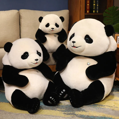 Adorable Base Simulation Lifelike Giant Panda FuBao Plush Toys Kawaii Stuffed Animals Soft Bears Baby Appease Doll Gifts