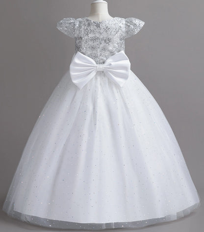 Stunning Little/Big Girls Lace Flower Girl Wedding Bridesmaid Birthday Party Holiday Pageant Easter Prom Fancy Dress