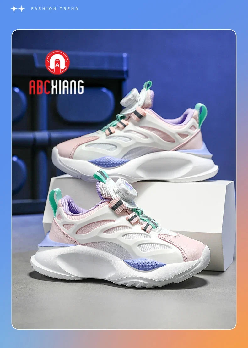 Casual Kid's Sneakers Thick Sole Running Sports Shoes for Children Fashion Student Shoe Boys Girls Tennis Trainers Size 28-39