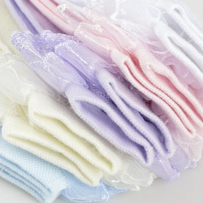 Pairs Cotton Lace Ruffle Princess Mesh Breathable Socks Children Ankle Short Sock White Pink Blue Baby Girls Kids Toddler