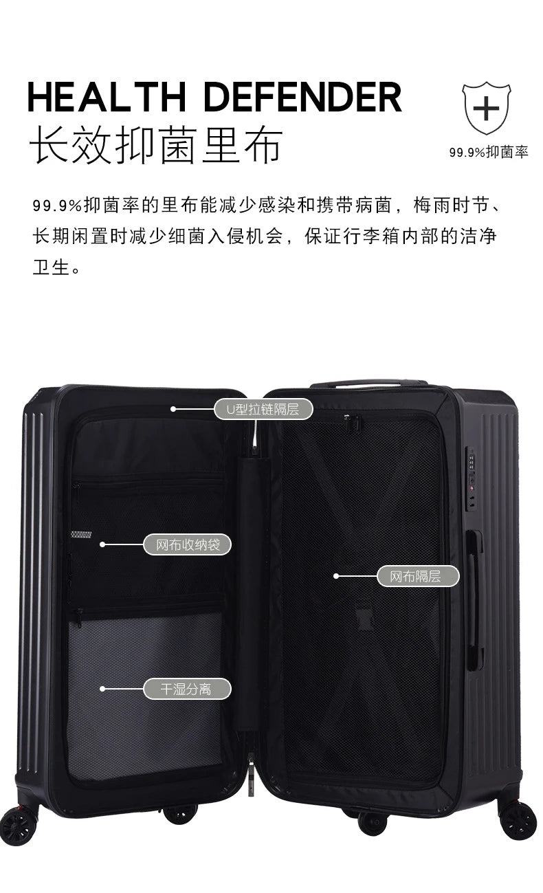 Oversized capacity student pull rod suitcase 28 "brake universal wheel travel luggage men's and women's password 32 " travel box