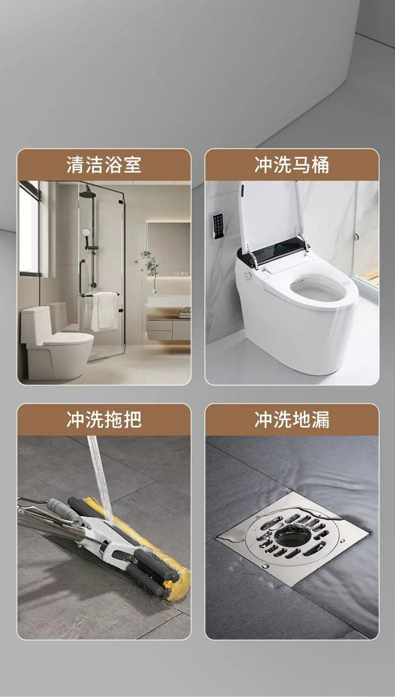 Handheld Toilet Bidet Faucet Sprayer Stainless Steel Bathroom Bidet Spraye Set Hand Sprayer Shower Head Self Cleaning No Punch