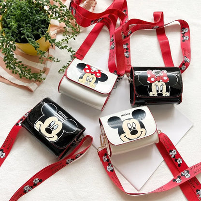 Cartoon Women's Bag Mickey Mouse Pictures Shoulder Bags Cute Girl Messenger Bag Coin Purse Fashion Anime Women Bags Gifts