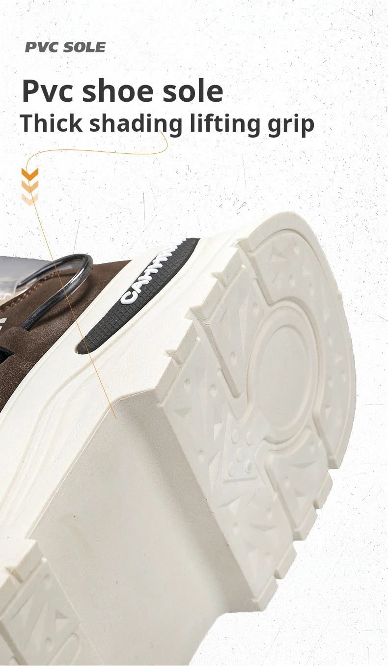 Men's Casual Outdoor Boots Fall Breathable Trendy Versatile Leisure Knob Board Shoes Anti-slip Riding Fashion Sneakers