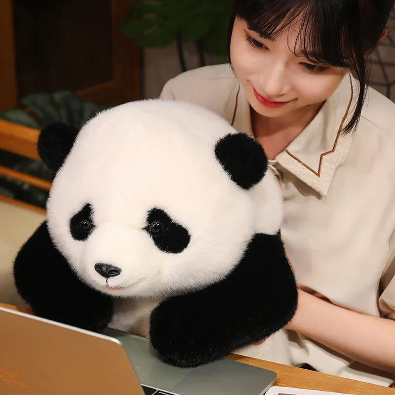 Adorable Base Simulation Lifelike Giant Panda FuBao Plush Toys Kawaii Stuffed Animals Soft Bears Baby Appease Doll Gifts