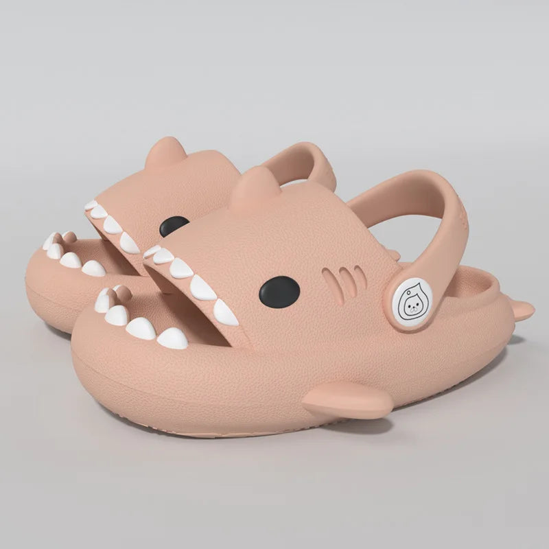 Gacimy Summer Cartoon Sandals For Children Fashion Shark Outdoor Boys And Girls Slippers Waterproof Non-slip Beach Baby Shoes