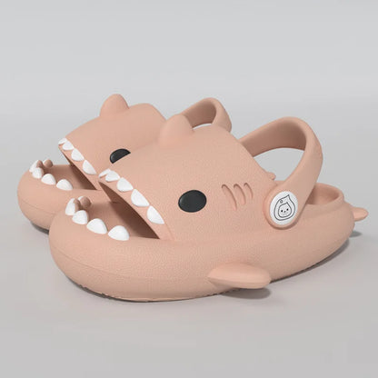 Gacimy Summer Cartoon Sandals For Children Fashion Shark Outdoor Boys And Girls Slippers Waterproof Non-slip Beach Baby Shoes