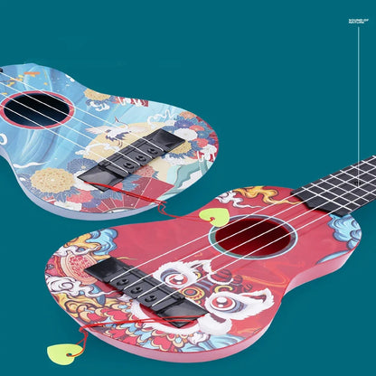Children Guitar Toy Can Be Used To Play Elementary Instruments With Paddles Simulating Yukrili Music Toys