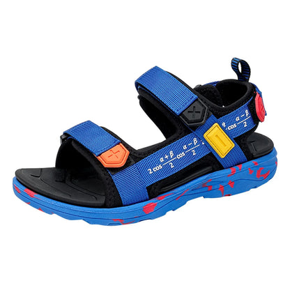 Boys Beach Shoes Open Toe Summer Shoes With Straps Sports Sandals Soft Non-Slip Slide Shoes Sports Flat Shoes For Outdoor