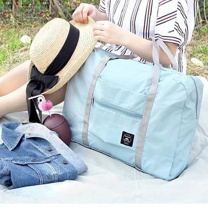 Travel Handbag, Luggage Bag, Travel Storage Bag, Large Capacity Single Shoulder Airplane Bag, Women's Waterproof Folding Bag