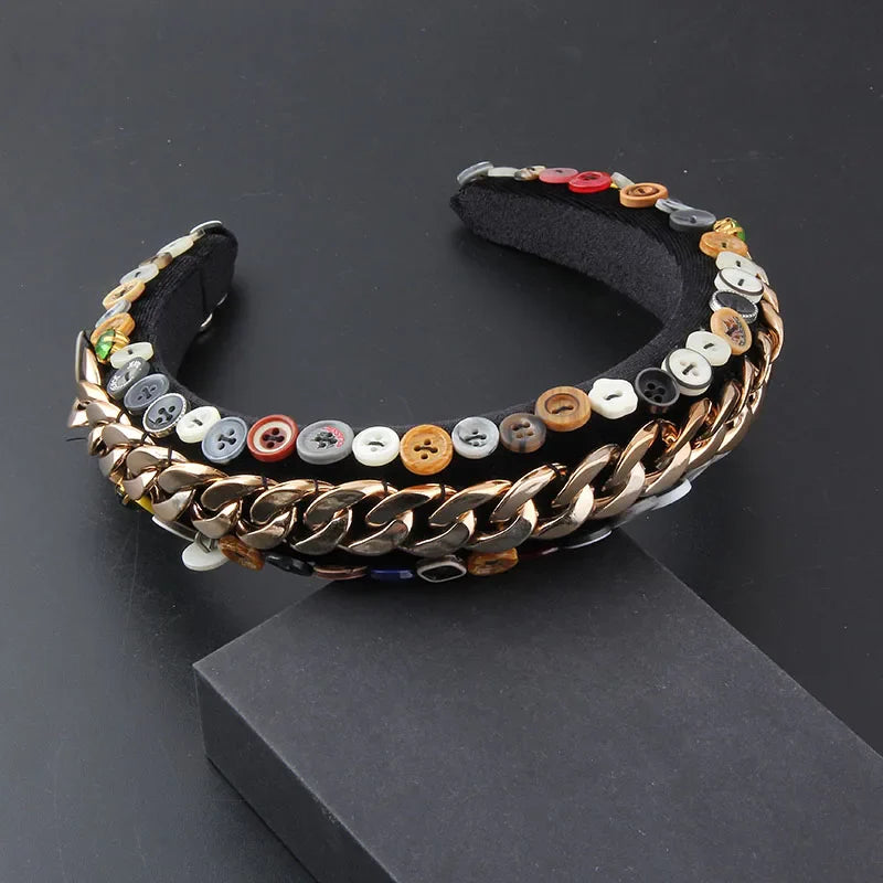 Gorgeous Personality Rhinestone Headwear Fashion Hairband Luxury Baroque Rhinestone Headband Wedding Ladies Bridal Hair