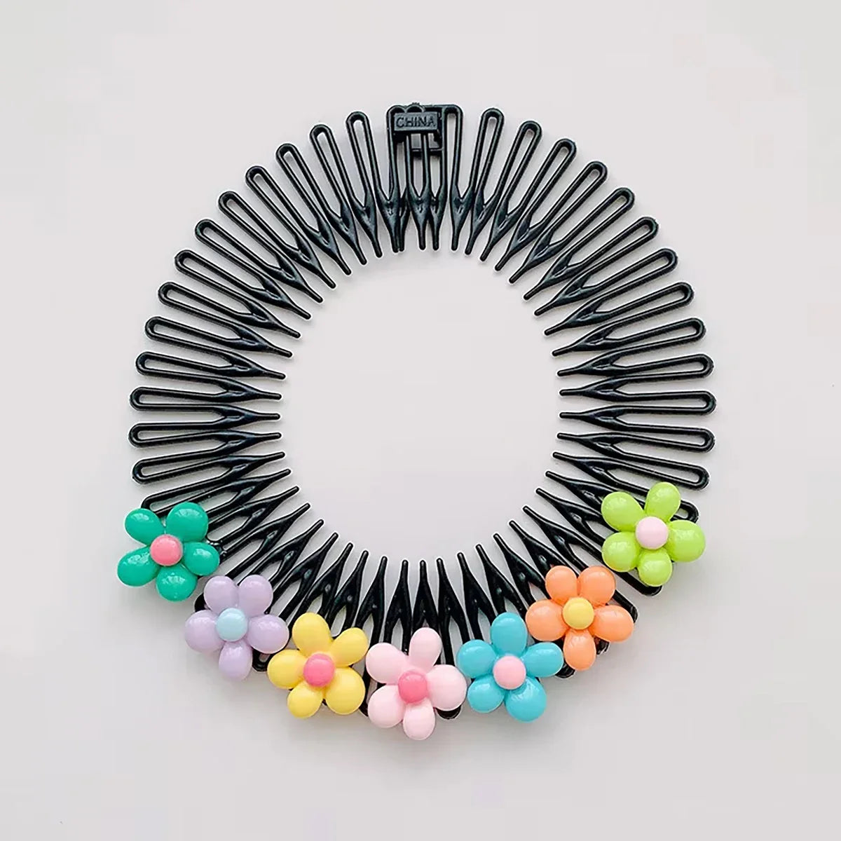 Professional Kids Anti-Frizz Hair Finishing Comb Invisible Circular Headbands for Flyaway Control Girls Cute Hair Jewelry Fixer