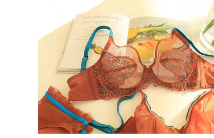 Seamless Lace Bra Breathable Ice Silk Unlined Brassiere Underwear Women's Sexy Push Up Wire Free Ultra-thin Bralette Lingerie