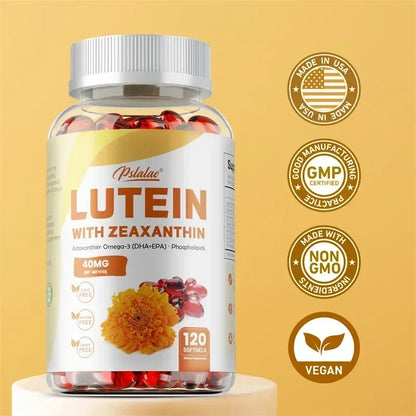 Lutein & Zeaxanthin Capsules - Supports Eye Health, Relieves Eye Fatigue, Promotes Overall Vision Health, Eye Antioxidant