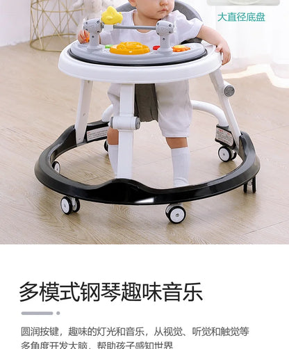 Baby Walker Anti-o-legs Multi-functional Anti-drop Anti-rollover Girl Baby Boy Walking Can Sit on Trolley U-shaped