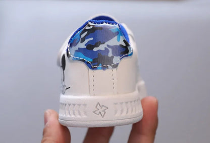 Spring And Autumn New Baby Walking Shoes Soft Soled Board Shoes Children's Sports Shoes Single Shoes Casual White Shoes