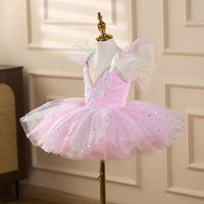 Summer Party Girls Dresses Kids Clothes Vestidos Princess Outfit Girl Dress Tutu Stage Ballet Leotards Dance Costumes Ballerine