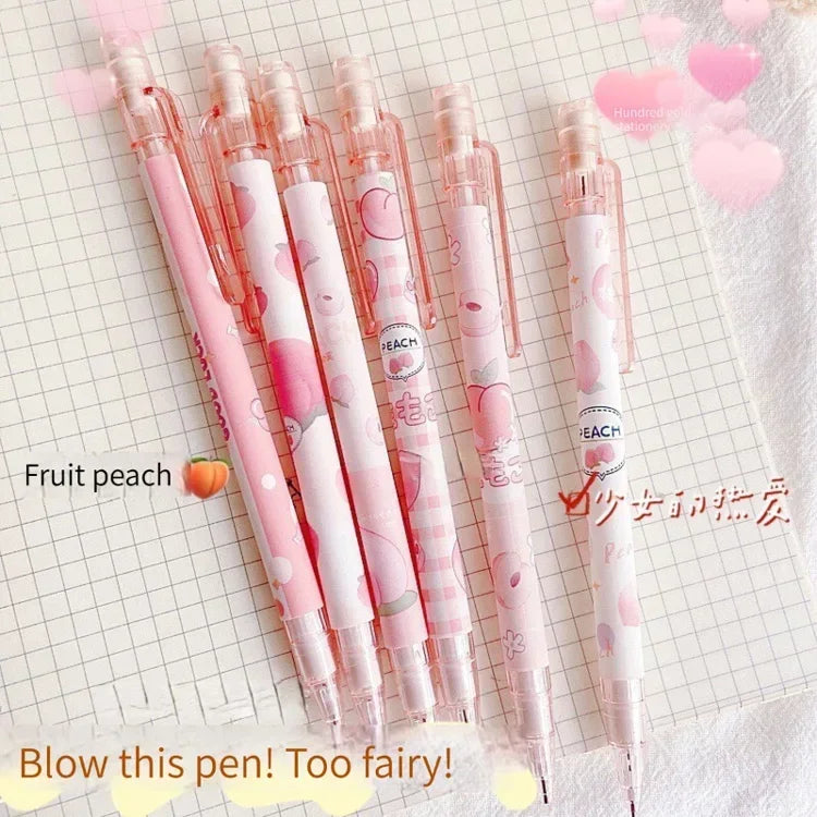 Kawaii Mechanical Pencil set 0.5/0.7mm 2B Refill Cute Cartoon Automatic Pencils School Office Supplies Child Gift Statione