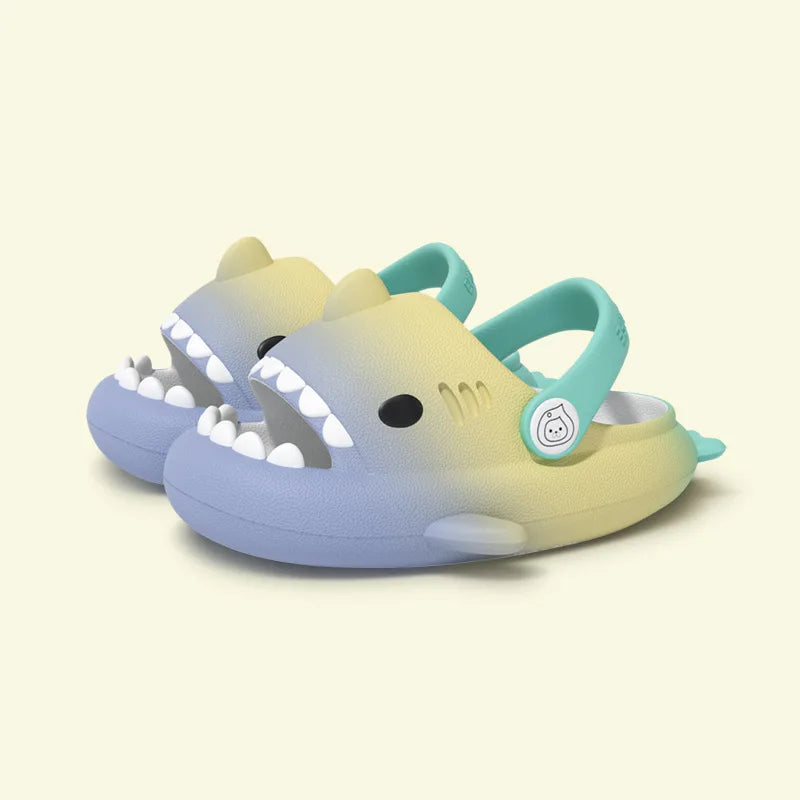 Gacimy Summer Cartoon Sandals For Children Fashion Shark Outdoor Boys And Girls Slippers Waterproof Non-slip Beach Baby Shoes (Available)