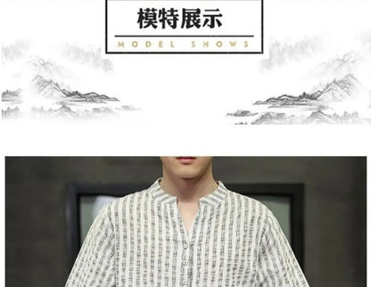 Men's Light Blue Denim Shirt Oversized Short Sleeve Button-Down Casual Top(Available)