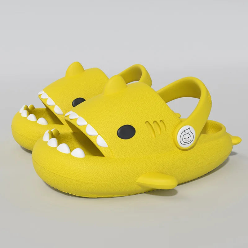 Gacimy Summer Cartoon Sandals For Children Fashion Shark Outdoor Boys And Girls Slippers Waterproof Non-slip Beach Baby Shoes