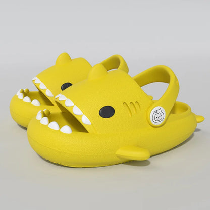 Gacimy Summer Cartoon Sandals For Children Fashion Shark Outdoor Boys And Girls Slippers Waterproof Non-slip Beach Baby Shoes