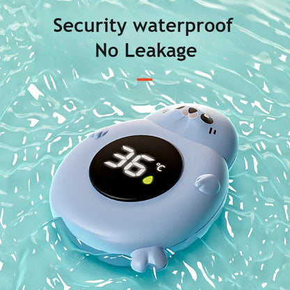 Baby Bath Thermometer Tub Temperature Monitor Hot Cold Water Resistant Temperature Warning Monitor Upgraded Sensor LED Display