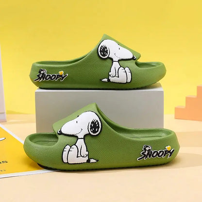 Snoopy Boys and Girls Slippers Cartoon Peripheral Creative Indoor Non-slip Soft Bottom Bathroom Slippers Outer Wear Sandals Gift