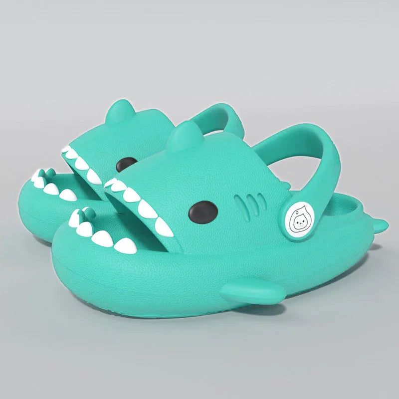 Gacimy Summer Cartoon Sandals For Children Fashion Shark Outdoor Boys And Girls Slippers Waterproof Non-slip Beach Baby Shoes (Available)