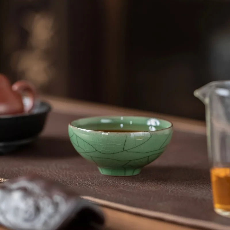 5 Famous Kilns Master Cup Tea Cup Set Kung Fu Tea Ware Tea Bowl Gift Box Home Ceramic Tea Tasting Cup Souvenir