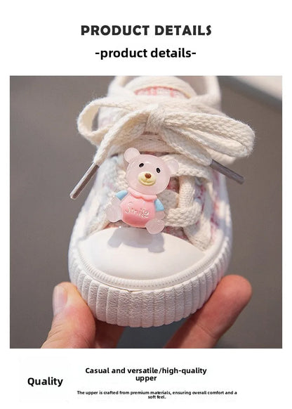 Spring Autumn Fashion Kids Canvas Shoes Casual Sport Boys Girls Sneakers Shoes Soft Rubber Sole Flat Children Canvas Shoes 21-26