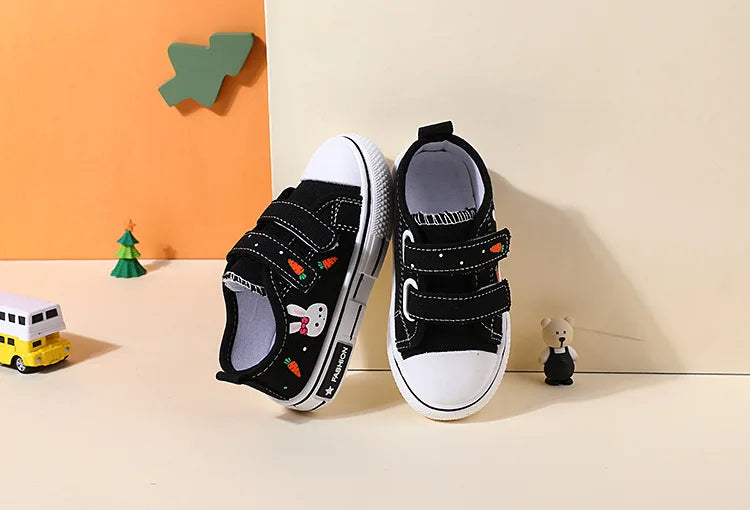 New Fashio Kid Shoe Boy Sneaker Shoe Spring Autumn Children Cartoon Canvas Sports Shoes Boys Girls Baby Board Shoes with Leisure