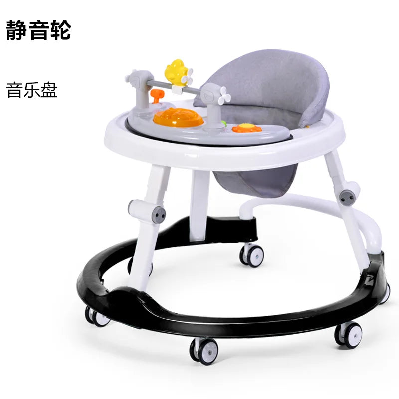 Baby Walker Anti-o-legs Multi-functional Anti-drop Anti-rollover Girl Baby Boy Walking Can Sit on Trolley U-shaped