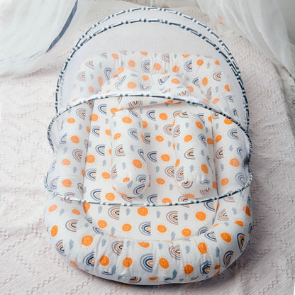 Multi-Function Travel Baby Nest Portable Baby Bed Crib Foldable Babynest Bassinet Infant Sleeping Children's Bed with Mosquito