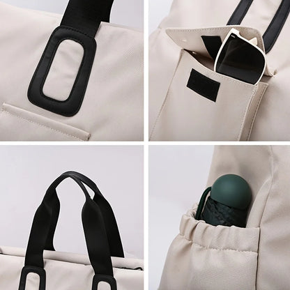 Large capacity travel handbag, lightweight luggage that can be carried around, shoulder strap fitness bag