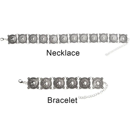 Fashion Vintage Jewelry  Accessories Boho Bracelets Necklace Neck Jewelry Wrist Jewelry