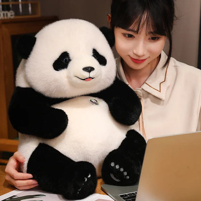 Adorable Base Simulation Lifelike Giant Panda FuBao Plush Toys Kawaii Stuffed Animals Soft Bears Baby Appease Doll Gifts