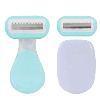 Safe Soap Head Shaver Colorful Shell Design for Summer Underarm Bikini Trimming Women's Private Area Hair Remover