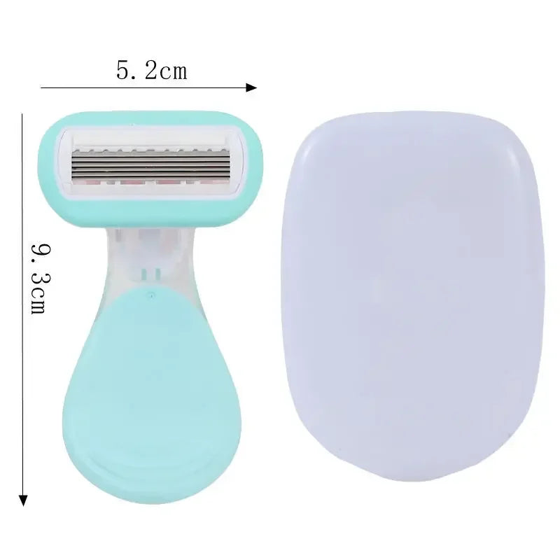 Safe Soap Head Shaver Colorful Shell Design for Summer Underarm Bikini Trimming Women's Private Area Hair Remover